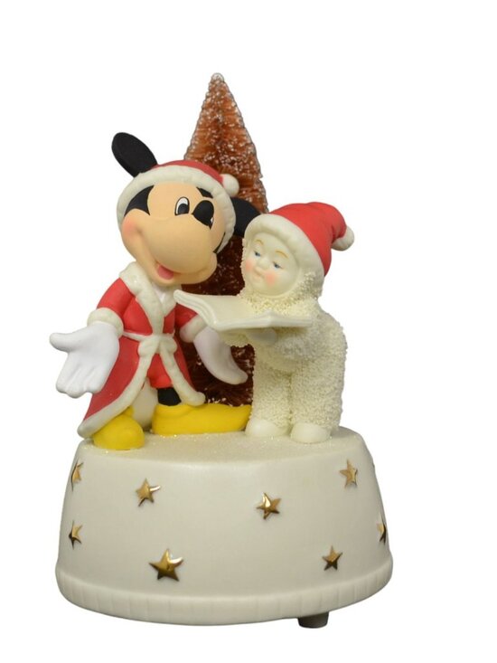 Snowbabies Other - 2008 Disney Snowbabies Mickey’s Christmas Carol Musical Figurine by Dept 56